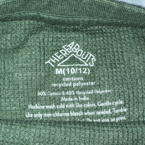 Kids Long Sleeve Shirt with Green, Yellow, and Gray Stripes - Picture 2 of 4